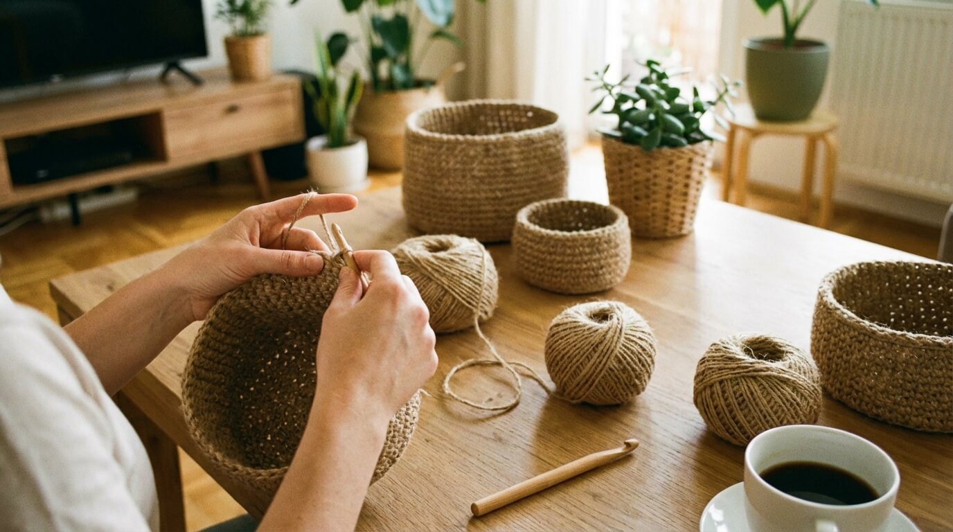 Jak začít s háčkováním košíků