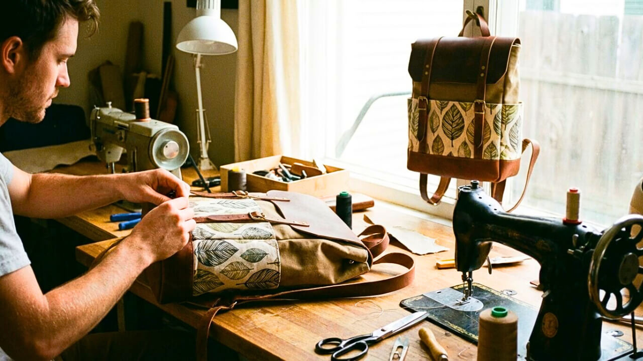 Návod na šití batohu pro mírně pokročilé