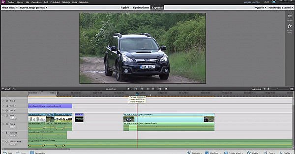 Střih videa v Adobe Premiere Elements 2013